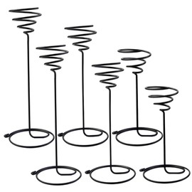 6 Packs Air Plant Holder, 3 Sizes Air Plants Live Holders Iron Wire Plants Stand Planter Shelves for Displaying Small Air Plant, Home Office Desktop Decoration Air Plants Live Holders Airplant Plant