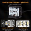 TALMYT 4 Inch Side Shooter Strobe Lights - Dual White