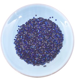 MajorCrafts 4000pcs 2mm ss6 Jelly AB Flat Back Round 14 Facets Resin Rhinestones Arts and Crafts Embellishment Gems (Purple Blue AB C69)