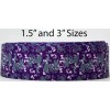 3" Wide Purple and Gray Digital Camo Printed Grosgrain Cheer Bow Ribbon