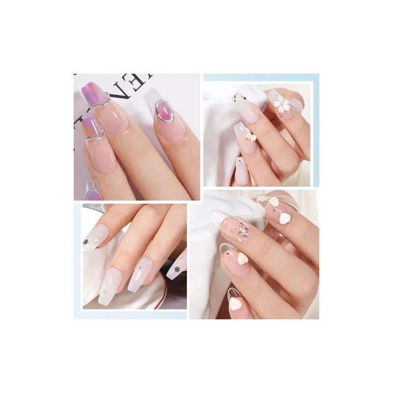 2pcs Polygel Sólido Para Diseño Uñas Extensión 15ml Uouou