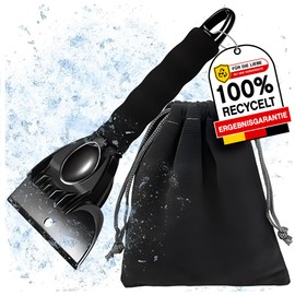 nedit Eiskratzer Auto - 1 Stück - Scharfe Klinge - Schnell und Sicher öhne Kratzer- Robustes Material - Eiskratzer 2 in 1 - Gute QUALITÄT (Schwartz)