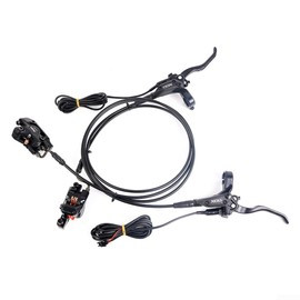 Bicycle Brake Set, Electric Bicycle MTB Bicycles Hydraulic Disc Brake, E-Bike Oil Brake with Aluminium Alloy, Electric Power Control Gear Lever, Left Rear