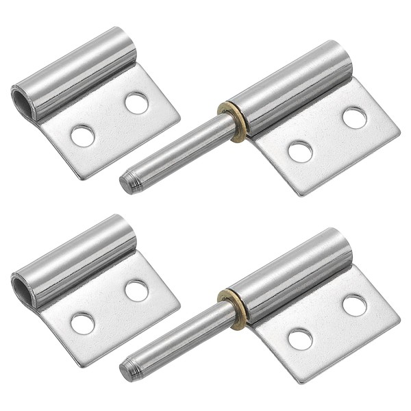 uxcell 2Pcs 2" x 1-1/2" (LxW) 304 Stainless Steel Weldable