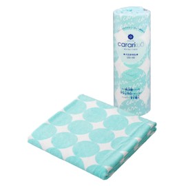 CBJAPAN Carari Kuo Bath Towel, 3.3x Water Absorbency Microfiber, Circle Blue, 1 Towel, Quick Dry (Absorbs Water in the Fiber Gaps), Marshmallow Texture, Fluffy, 23.6 x 47.2 inches (60 x 120 cm)