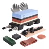 Zhx 400/1000 3000/8000 Juego De Piedra Afilar Doble Con Base