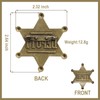 Mzztino Deputy Sheriff Badges Cowboy Party Decoration Badge Western Police