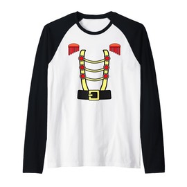 Christmas Nutcracker Squad Toy Soldier Costume Lazy Xmas Raglan Baseball Tee