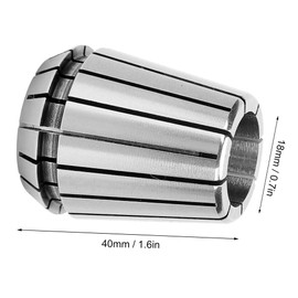 BORDSTRACT Er32 Precision Spring Collets,18mm Diameter,0.008 mm Accuracy,Essential CNC Accessories for Engraving,Lathe Work,CNC Router and Milling Machines(ER32-18mm)