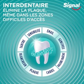 SIGNAL - Integral 8 Interdental Toothpaste with Prebiotic Effect - 3 x Effective All-Round Protection - 95% Ingredients of Natural Origin - 75ml