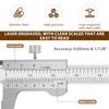 3" Stainless Steel Vernier Pocket Caliper Measuring Tool Jewelry Making