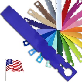 TAGKRAFTERS 7" x 1" Dark Purple - 1,000 Pcs - Plastic Plant Tags and Labels - Wrap Around Thermal Plastic - Nursery Garden Tree Labels | Made in The USA |