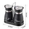 Black Salt and Pepper Pot Sets - Black Salt and