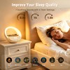Bluetooth Speaker Wireless Charging for Bedroom, Sunrise Alarm Clock Light