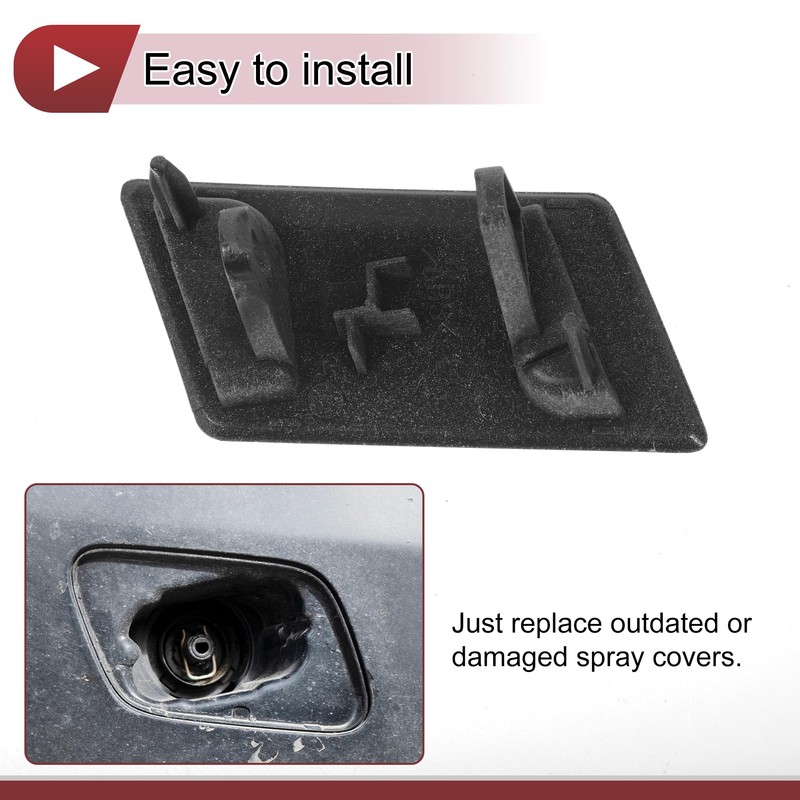 HEROFFIX Front Left Bumper Headlight Washer Nozzle Cover Cap No.C2Z16548