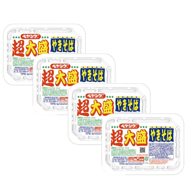 Peyoung Fried Noodles Source Taste Super Big Size 8.4oz 4pcs Japanese Instant Noodle Assortment Yakisoba Ninjapo
