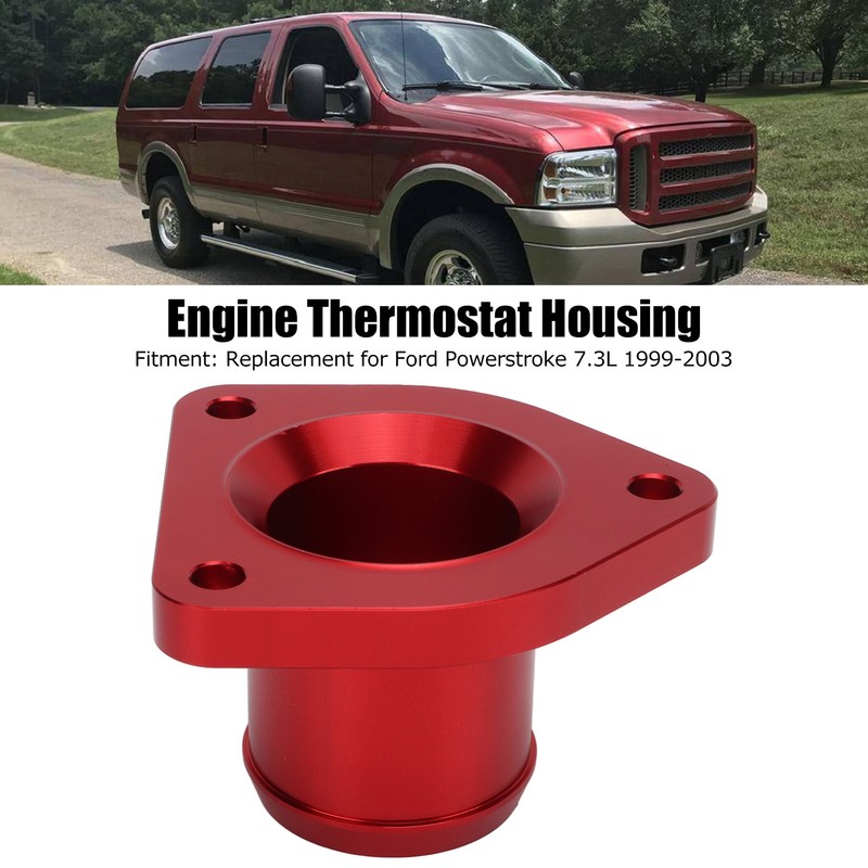 Thermostat Housing 6061‑T6 Billet Aluminum Alloy Replacement for Ford Powerstroke