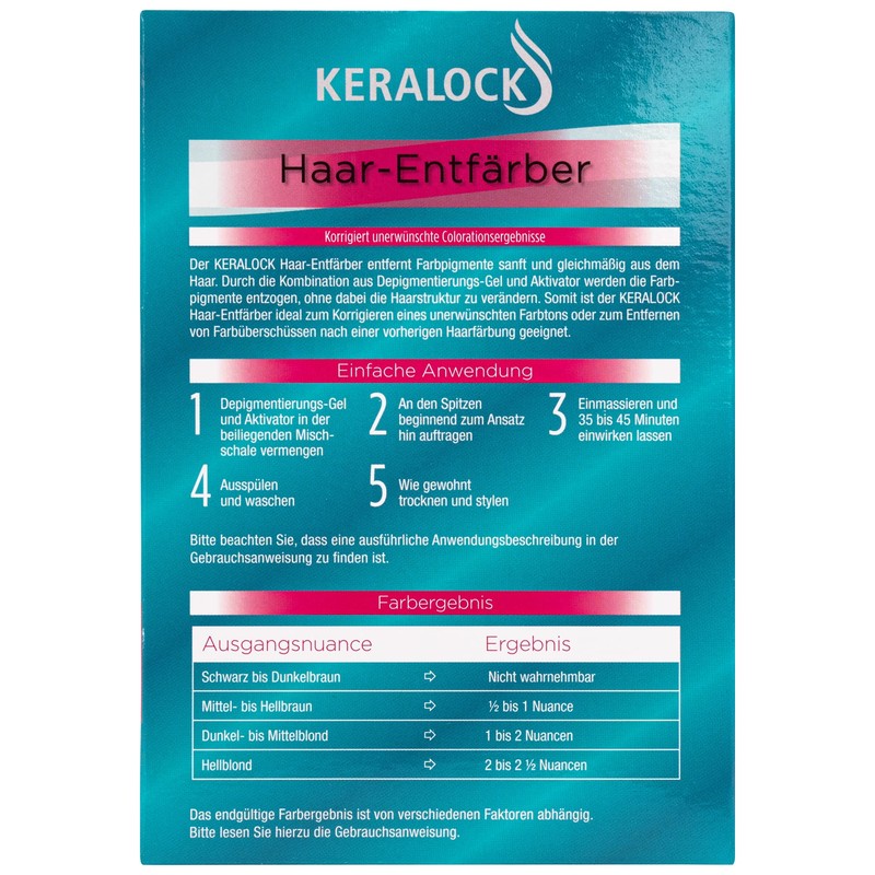 KERALOCK Hair Decolourant