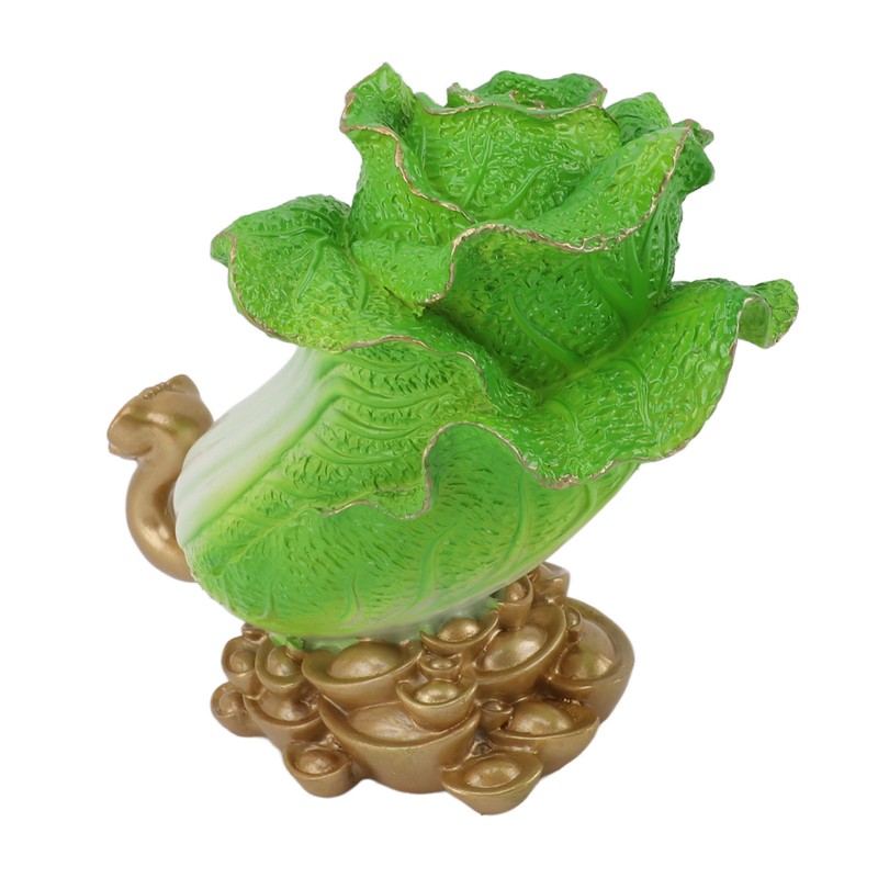Lucky Cabbage Crafts Chinese Bai Cai Ornament Resin Feng Shui