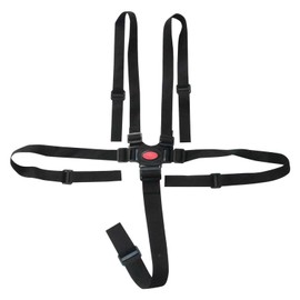 Baby High Chair Straps Black Adjustable Baby Seat Belt 5 Point Harness Straps Safety High Chair Harness, High Chair Replacement Straps for Stroller High Chair Pram Buggy Children Kid Pushchair.