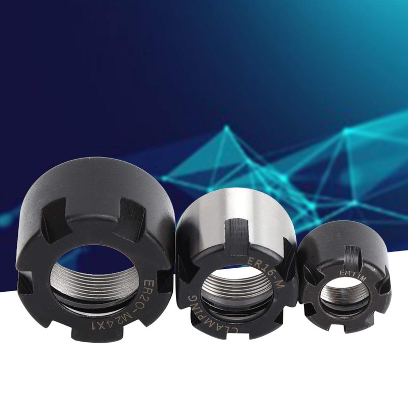 ER11M/16M/20M Collet Nut 40 Steel Fasteners Prcatical ER Collet Nut