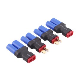 OliRC 4pcs EC5 to T-Plug Deans Style Male Female RC Connector Adapter(C82-4)