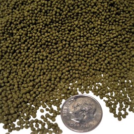 Aquatic Foods Inc. 1/32"-0.8mm Green GRO Spirulina Floating Pellets for Baby Koi & All Pond Fish, Great for All Baby and Small Tropical Fish…4-lbs