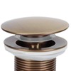 Popup Drain Stopper, Brass Bathroom Sink Drain Stopper, Antique Color