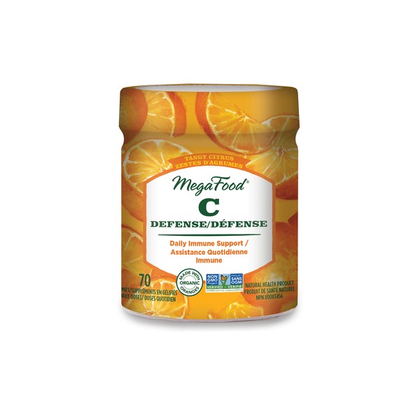 MegaFood Vitamin C Defense Tangy Citrus Gummies 70 Count