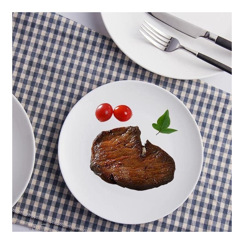 MBBITL Porcelain Appetizer Plates Set of 3, 5 Inch White