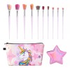 WERNNSAI Juego De Brochas De Maquillaje De Unicornio, 12 Brochas