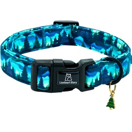 Lionheart glory Dog Collar Green Cute Collar for Small Dogs Spring Summer Female or Male Collars Pets Gift Adjustable Heavy-Duty Pet Collars