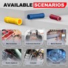 AIRIC UL Listed Blue Butt Connectors Crimp Splice Terminals 100