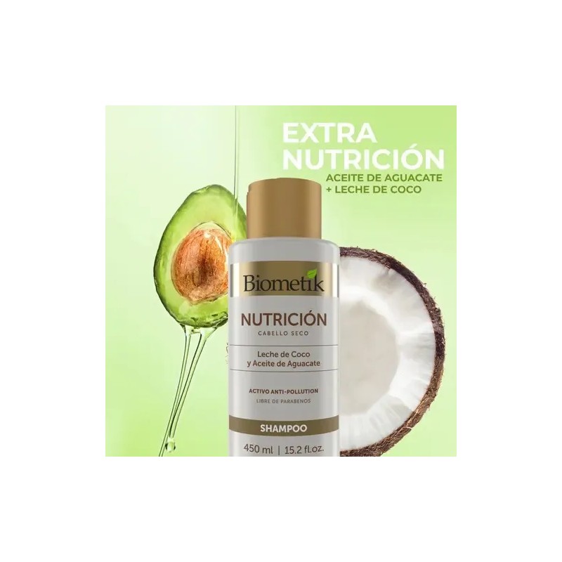 Biometik Kit Nutrición Shampoo + Acondicionador +tratamiento