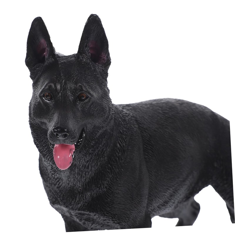 BESPORTBLE Simulation Dog Model Shepherd Dog Figurine Realistic Desktop Decor