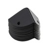 Create idea 12 x Black Corner Braces Decorative Protectors for