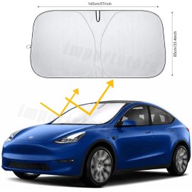 Unbranded 1x Foldable Car windshield Sun Shade Visor UV Heat BLOCK window COVER 57"*33.4"