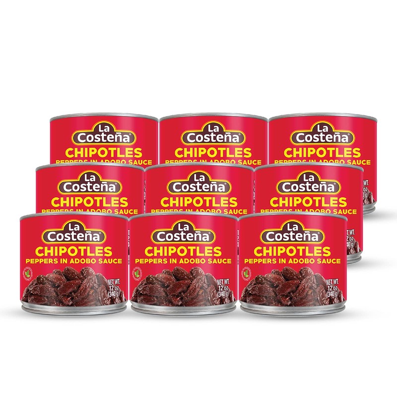 La Costeña Chipotle Peppers in Adobo Sauce - Smoked Spicy