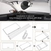 2PCS Car Sun Visor Vanity Mirror with 3 Light Modes