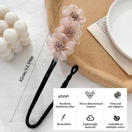 CULEO Knotenringe für Haarstyling 3 Stück Blumen-Dutt-Roller, Twist-Dutt, Haar-Accessoires, Dutt-Haarspangen, Lazy Curler, Dutt-Maker für Frauen und Mädchen