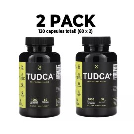 Humanx, Tudca+, 2 PACK, 1,000 mg, 60 Capsules (500 mg per Capsule) x 2