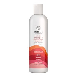 earth Curl Care Shampoo - Moisturizing Shampoo Promotes Hair Growth - Sulfate Free with Coconut Milk and Marula for All Curl Types - 12 oz