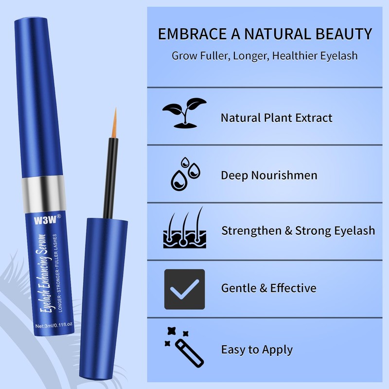 W3W Eyelash Growth Serum 3ml Lash Enhancing Serum Lash Growth