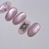 Heart Magnet Handmade Nail Tip Magnetic Nail Silver Heart Ribbon