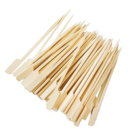 CAPACITEA 100pcs 12cm Teppo Skewers for Cocktail, Appetizers, Fruit, BBQ Paddle Sticks, Bamboo