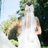 Framendino, Wedding Bridal Veil Elegant Hair Bow With Clip for