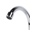 Wall Mount Kitchen Stainless Steel Smooth Surface 2 Handles Faucet