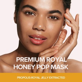 JMsolution Mascarilla Honey Royal Propolis - 5Ea Premium Set Ingredientes Patentados Infundido Con 5 Extractos De Miel Para Una Nutrición Y Reafirmante Definitivos Cuidado De La Pi