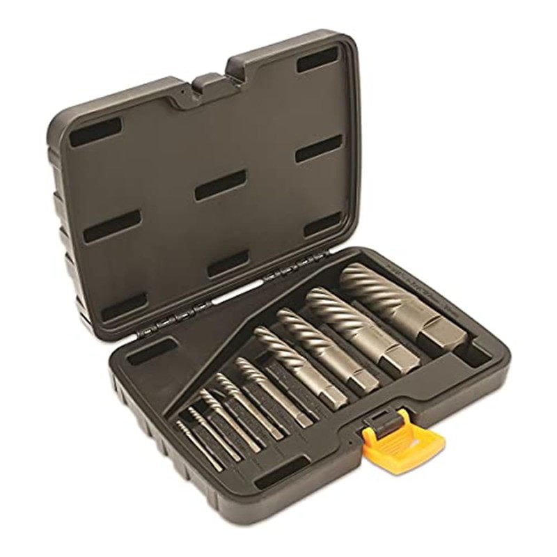 Titan 16082 9-Piece Screw Extractor Set | Includes Sizes #1-#9