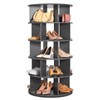 Happybuy 5-Tier Rotating Shoe Shelf Tower, 360° Spinning Shoe Display,